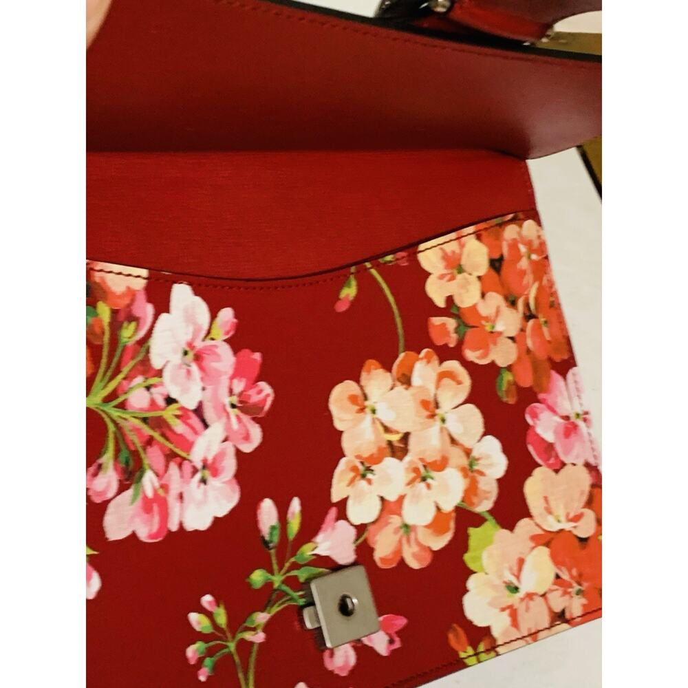Gucci Dionysus #400235 GG Blooms Print Leather & Antique Silver Tone Chain Strap - Picture 11 of 14
